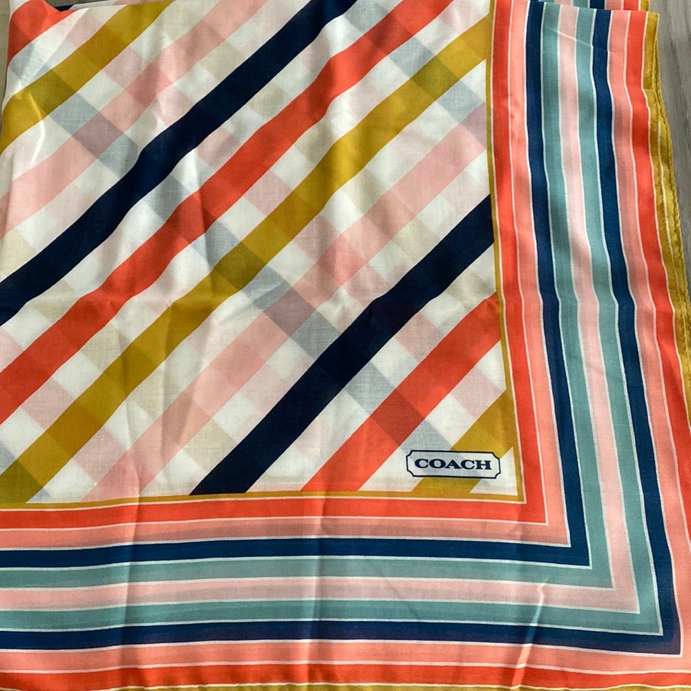 Colorful Coach Scarf! - Picture 2 of 3